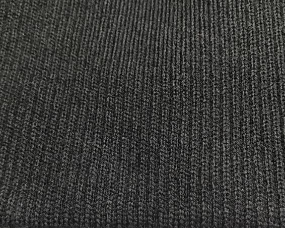 1265-22 2×2 Acrylic/Spandex Rib Now Stocked in Black | Yarrington Mills